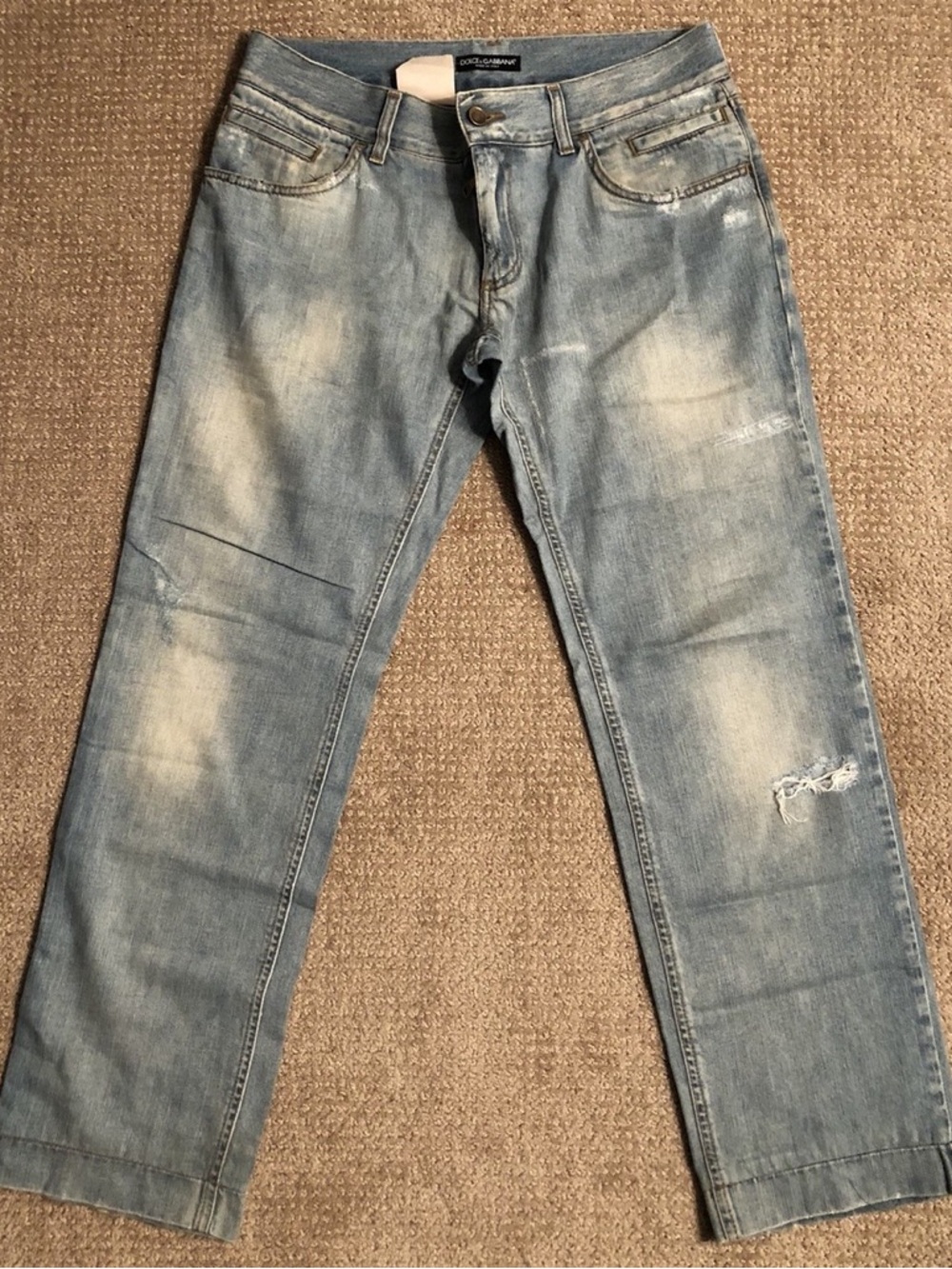 Dolce Gabbana boyfriend Denim Jeans Imade In Italy Sz 50 100% Cotton
